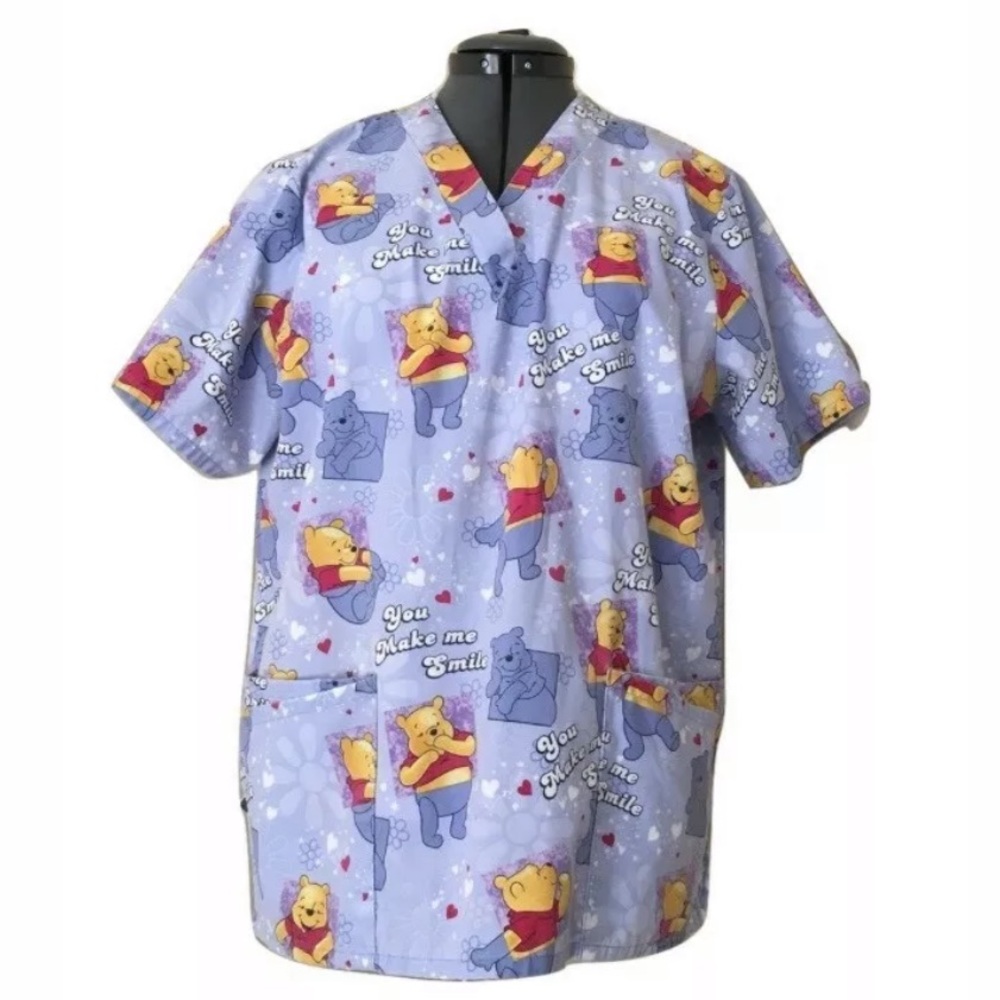 Disney Scrubs Top Size Medium